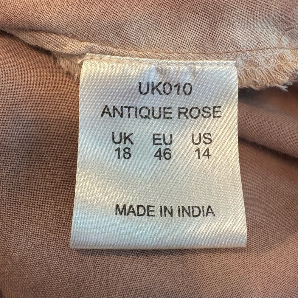 JOE BROWNS Bohemian Sleeveless Antique Rose Dress! Handkerchief Hem! GUC - Picture 10 of 15